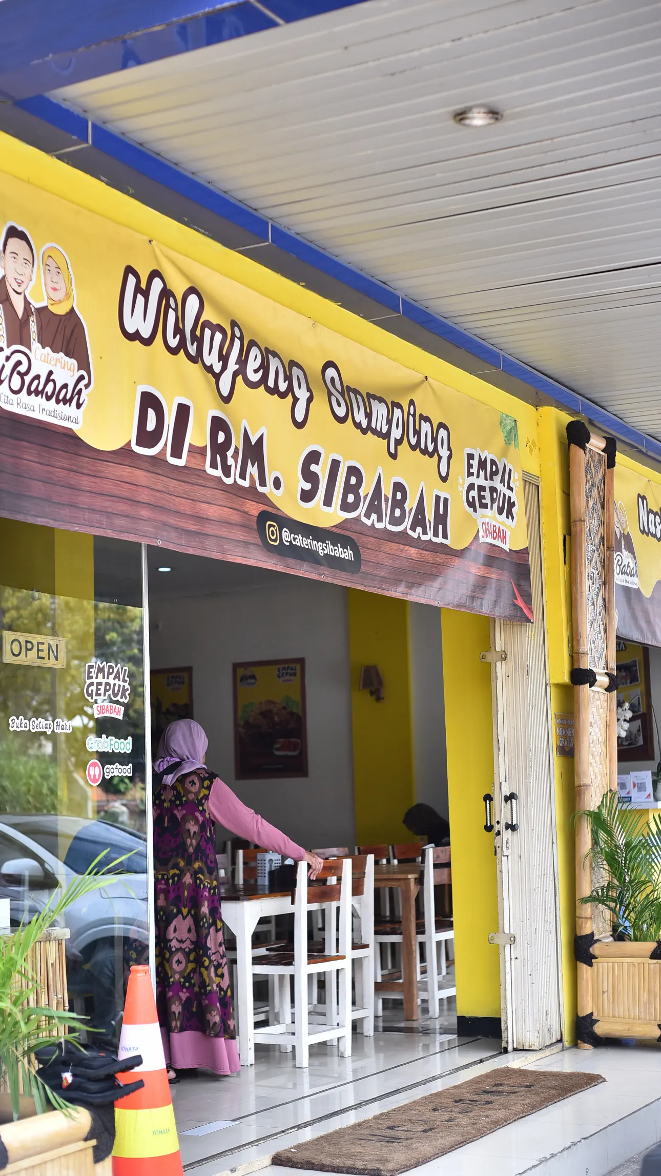Tampak depan cabang Cibadak RM Empal Gepuk Sibabah